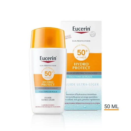 EUCERIN - ECRAN SOLAIRE HYDRO PROTECT ULTRA LIGHT FLUID SPF 50+ 50ml