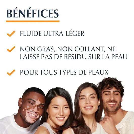 EUCERIN - ECRAN SOLAIRE HYDRO PROTECT ULTRA LIGHT FLUID SPF 50+ 50ml