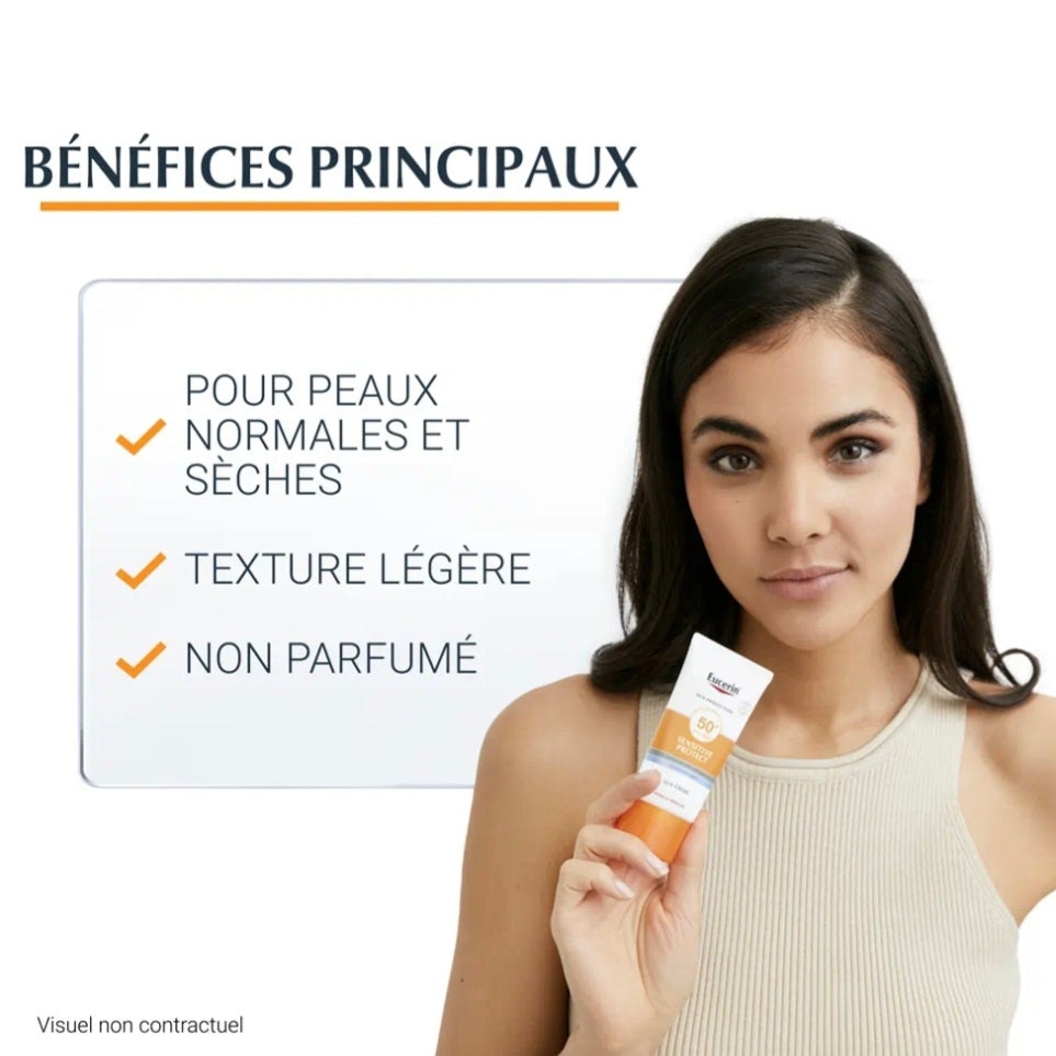 EUCERIN - ECRAN SOLAIRE SENSITIVE PROTECT SUN CRÈME SPF 50+ - 50ml