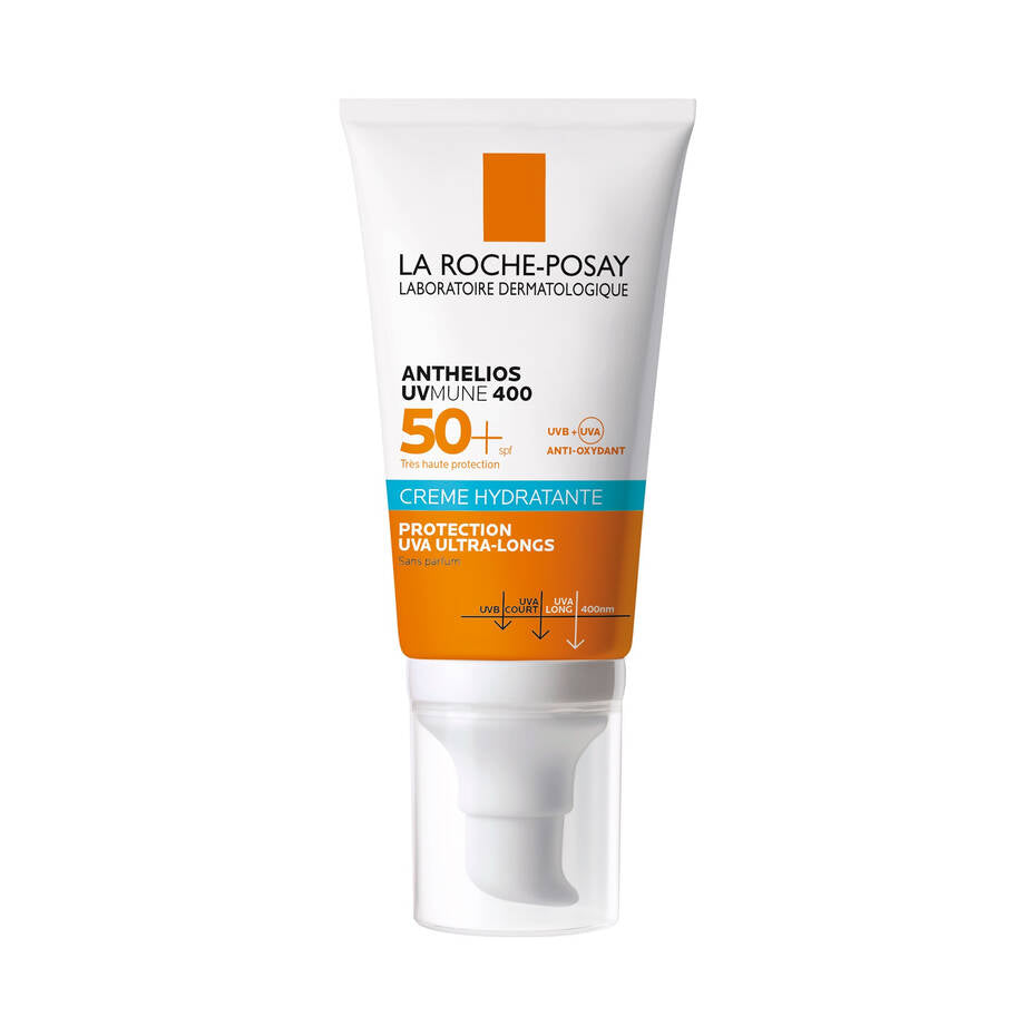 LA ROCHE-POSAY - Anthelios UVMUNE 400 Crème Solaire Hydratante Sans Parfum Peau Sensible SPF 50+ – 50ml