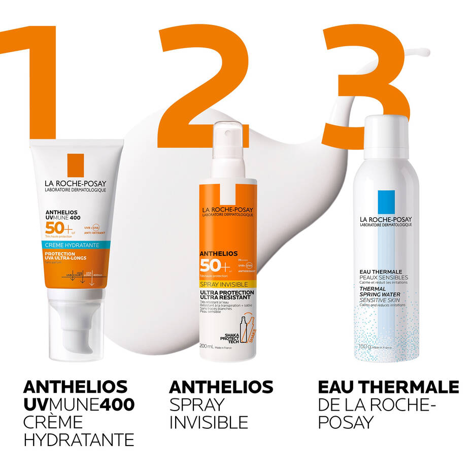 LA ROCHE-POSAY - Anthelios UVMUNE 400 Crème Solaire Hydratante Sans Parfum Peau Sensible SPF 50+ – 50ml