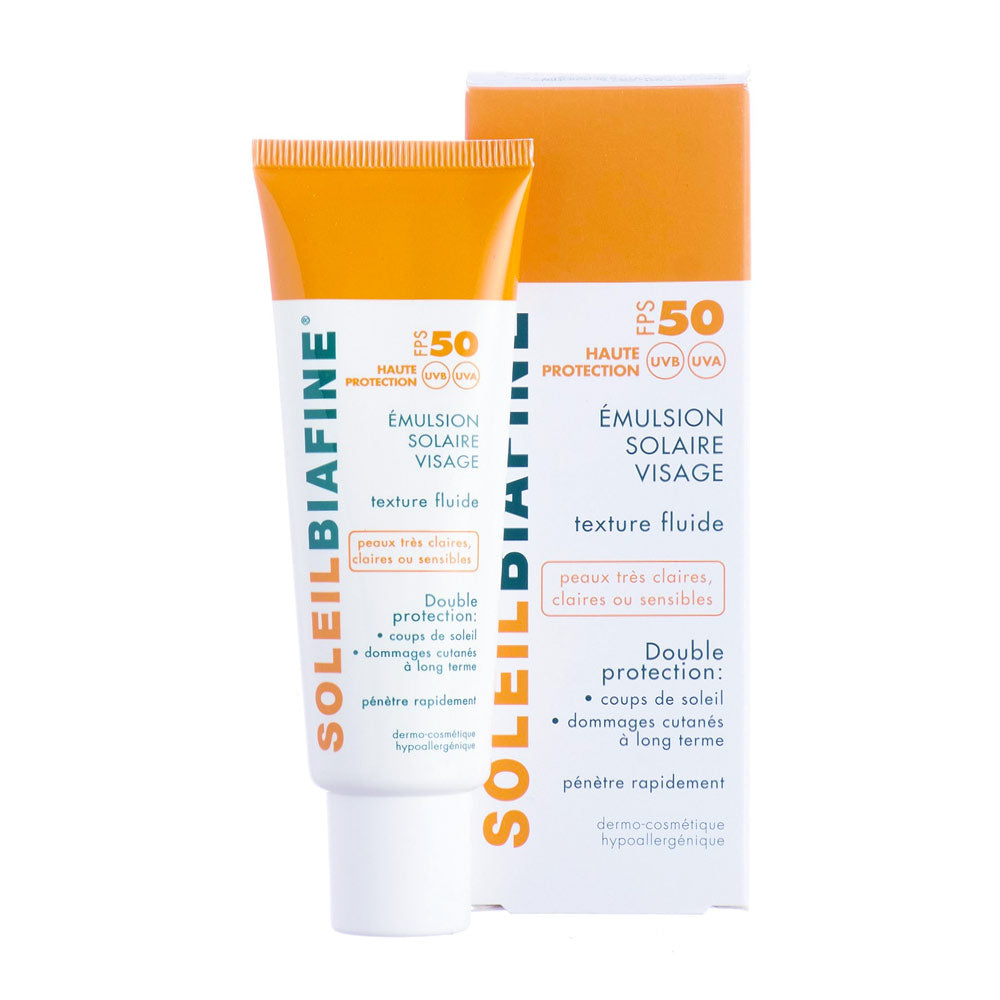 SOLEIL BIAFINE - Emulsion Solaire Visage SPF 50+ – 50ml