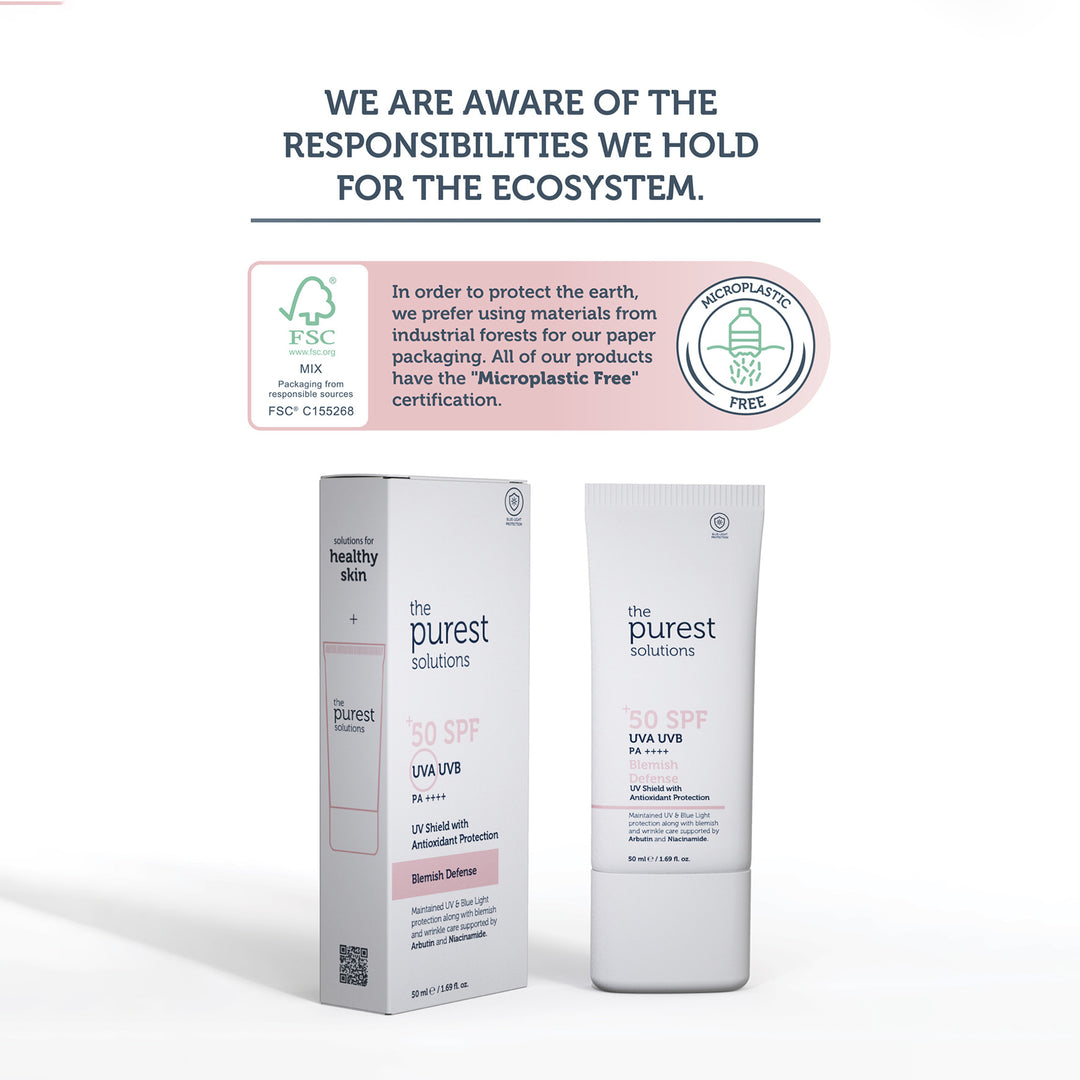 THE PUREST SOLUTIONS - Blemish Defense UVA/UVB Antioxidant Protection 50+ SPF 50ml