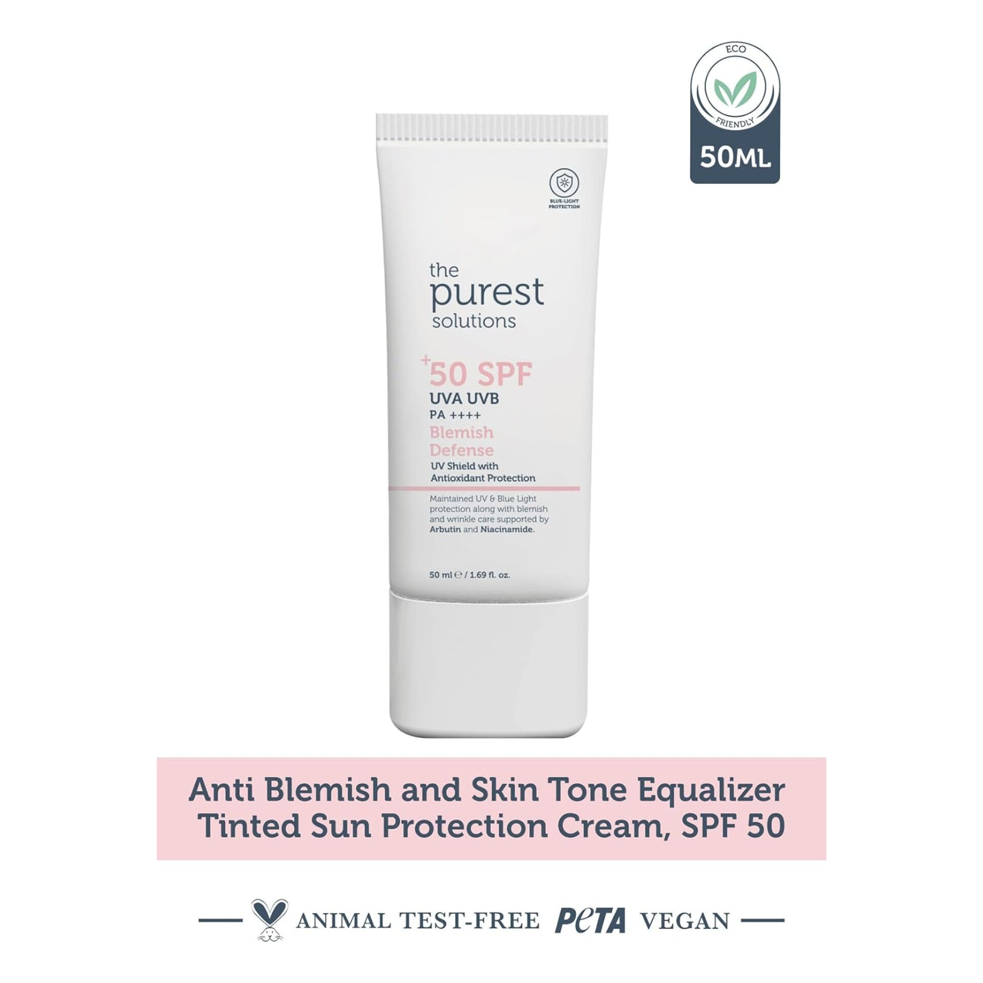 THE PUREST SOLUTIONS - Blemish Defense UVA/UVB Antioxidant Protection 50+ SPF 50ml