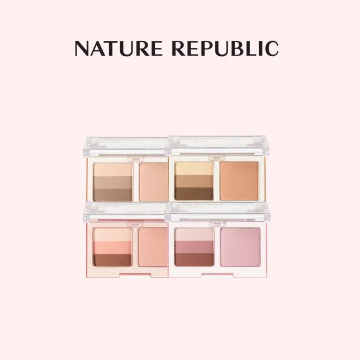 NATURE REPUBLIC - Color Blossom Multi Blending Palette - réf 02 Mute Brown