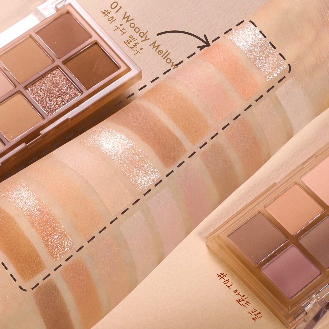 NATURE REPUBLIC - New Mood Eye Palette - réf 01 Woody Mellow