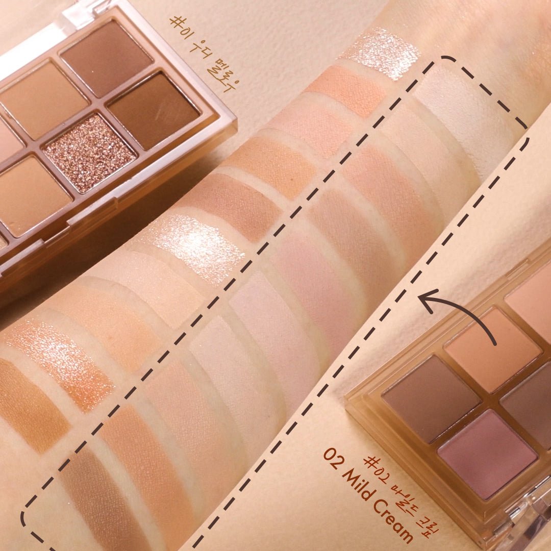 NATURE REPUBLIC - New Mood Eye Palette - réf 02 Mild Cream
