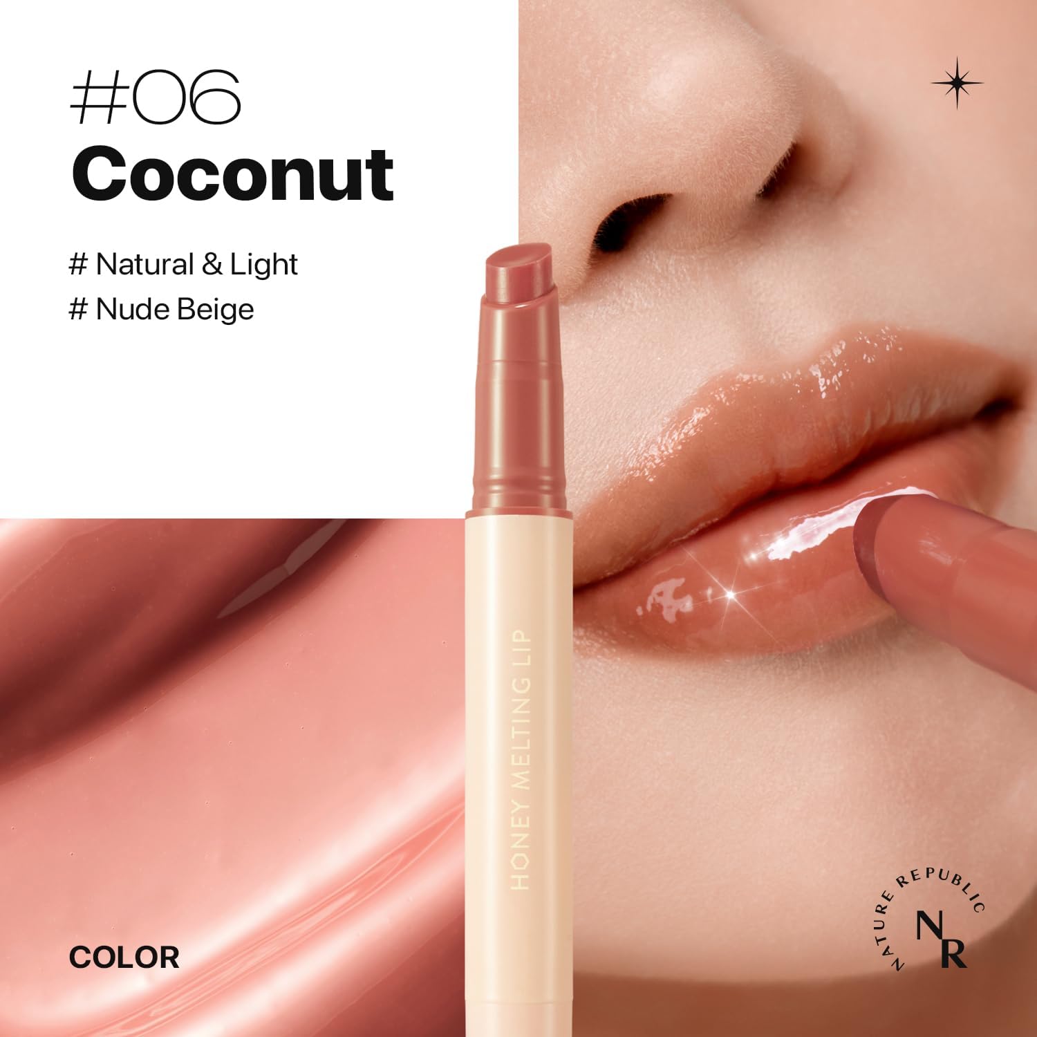 NATURE REPUBLIC - Honey Melting Lip - réf 06 Coconut