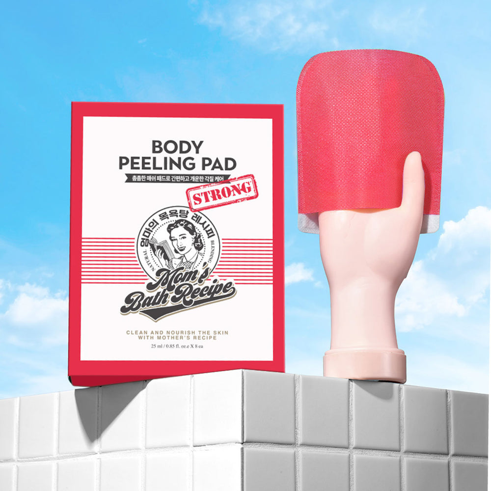 MOMS BATH RECIPE - Body Peeling Pad - réf Strong Red ( 1pièce )