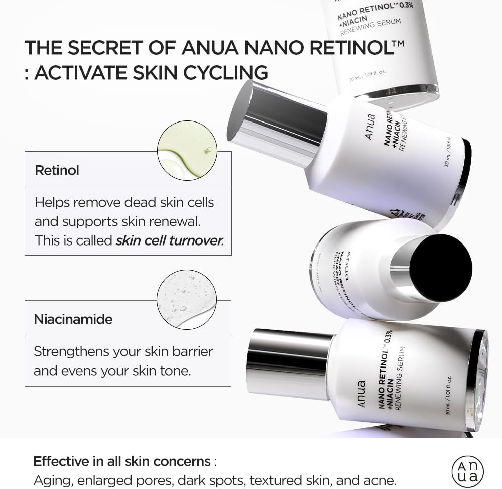ANUA - Nano Retinol 0.3% + Niacin Renewing Serum - 30ml