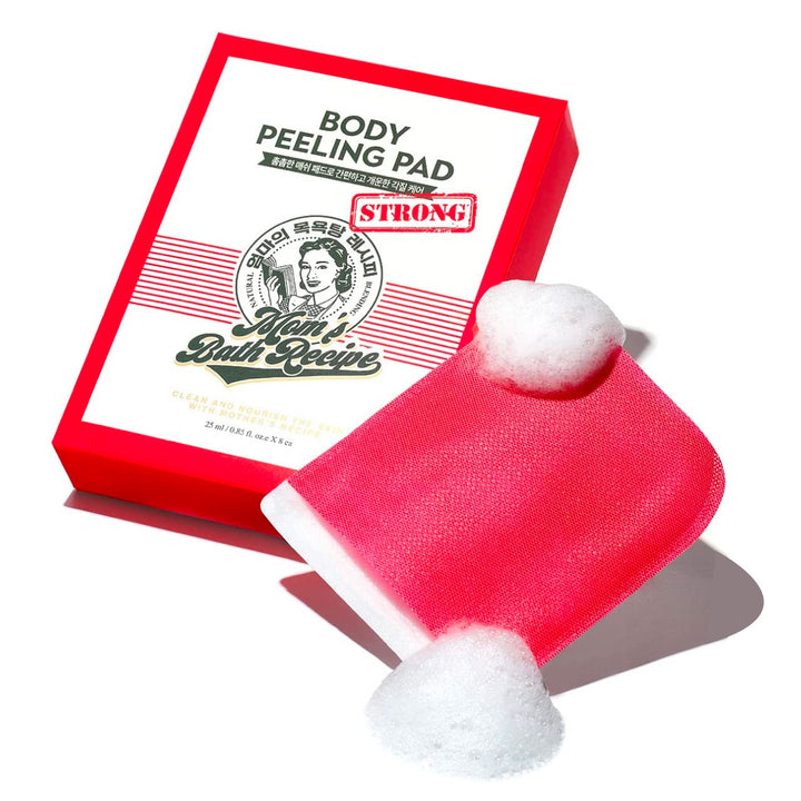 MOMS BATH RECIPE - Body Peeling Pad - réf Strong Red ( Pack 8 pièces )