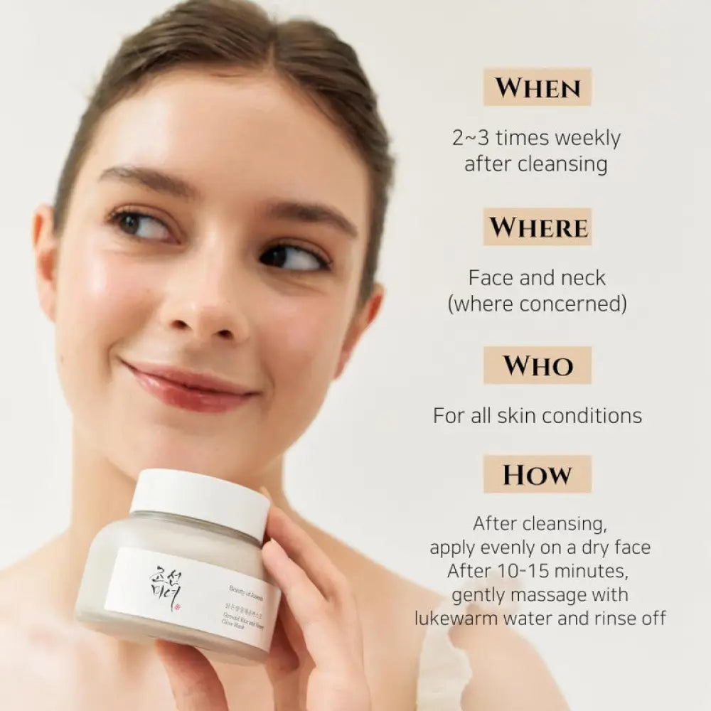 BEAUTY OF JOSEON - Ground Rice and Honey Glow Mask - 150ml