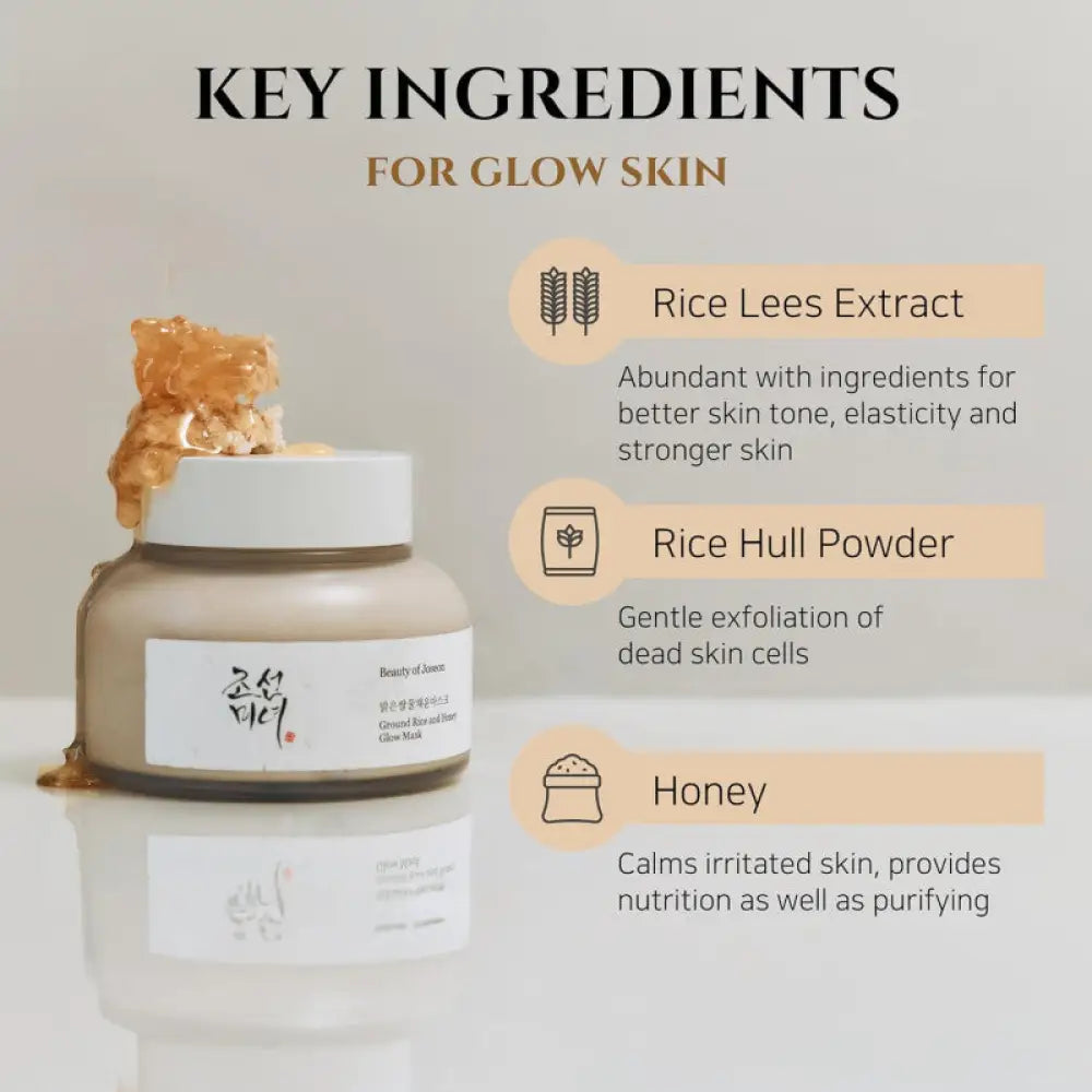 BEAUTY OF JOSEON - Ground Rice and Honey Glow Mask - 150ml