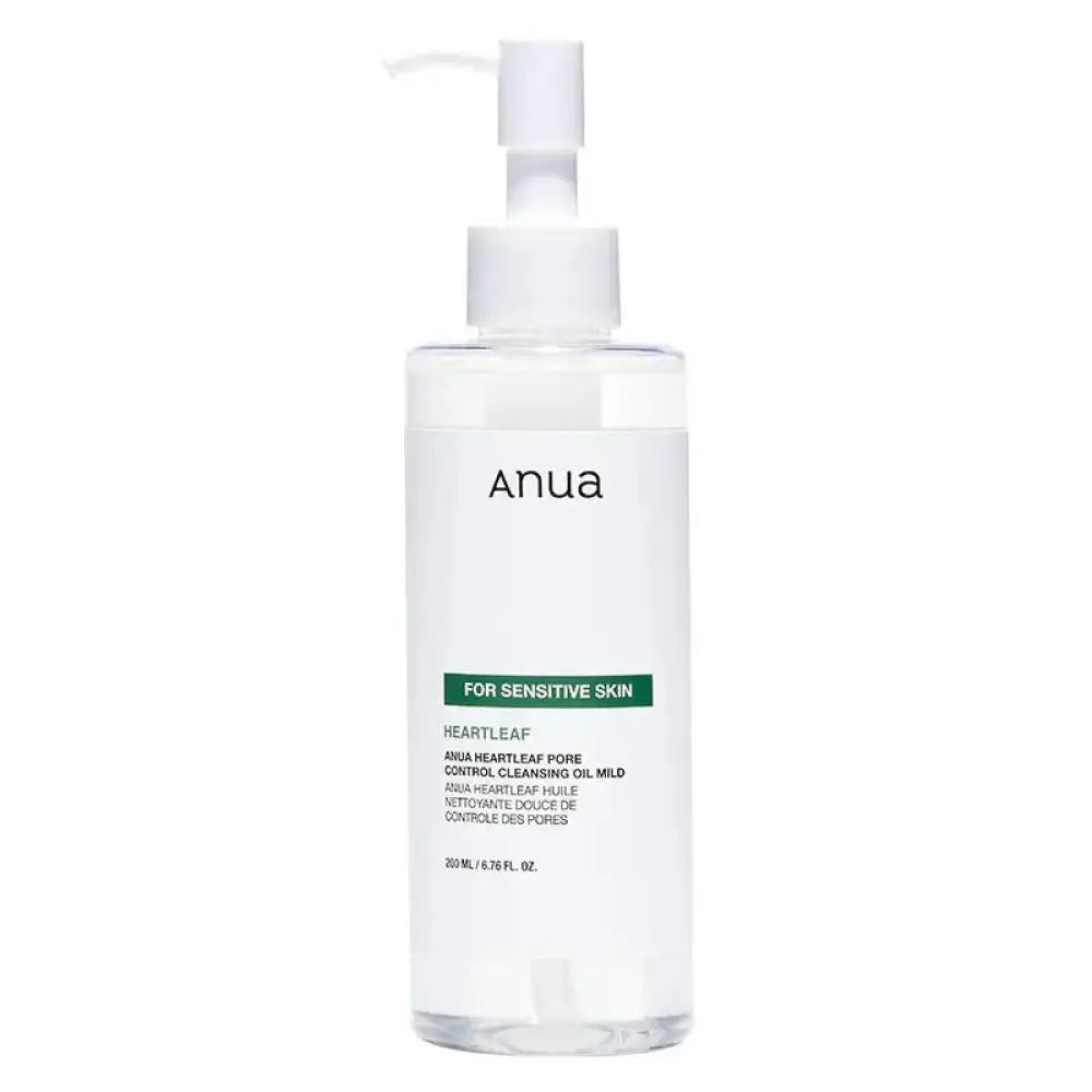 ANUA - DUO Double Cleansing 8 Hyaluronic Acid Foaming Cleanser + Heartleaf Pore Control Cleansing Oil Sensitive Skin - 150ml