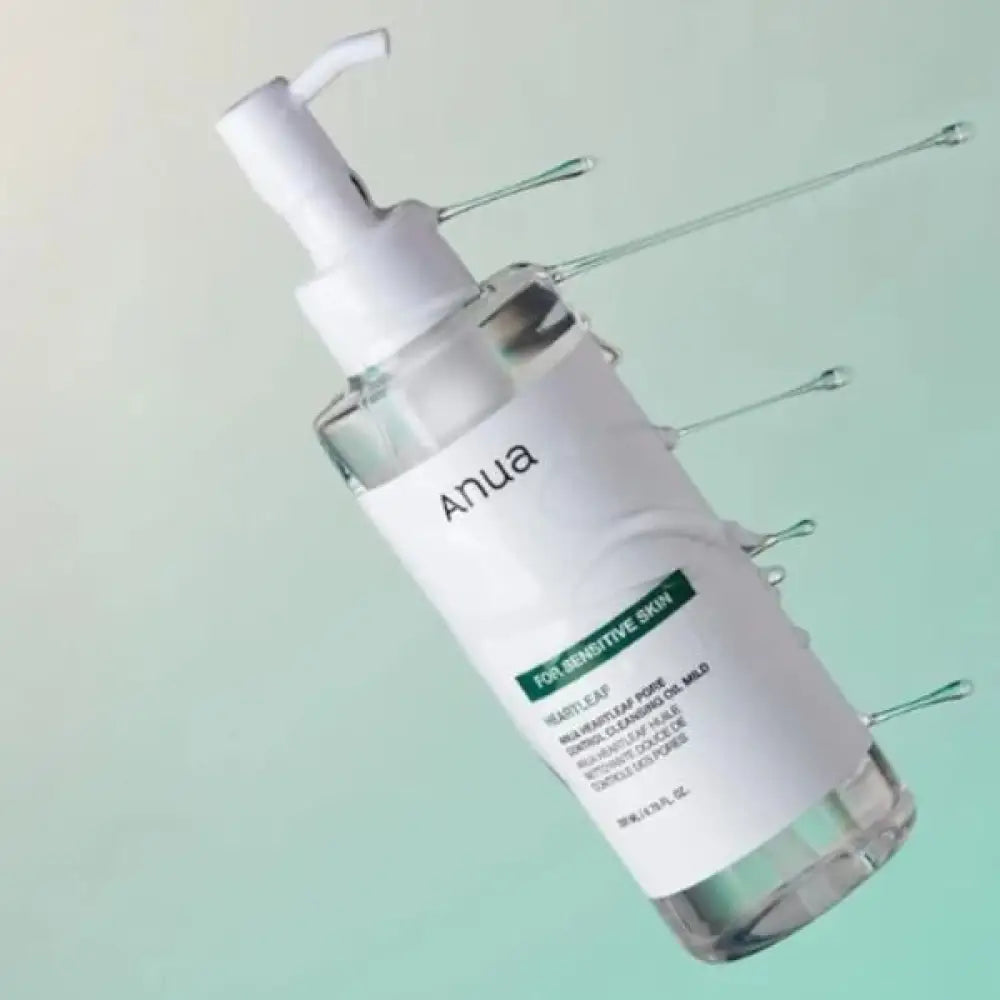ANUA - DUO Double Cleansing 8 Hyaluronic Acid Foaming Cleanser + Heartleaf Pore Control Cleansing Oil Sensitive Skin - 150ml