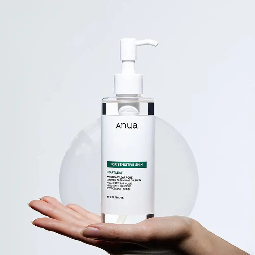 ANUA - DUO Double Cleansing 8 Hyaluronic Acid Foaming Cleanser + Heartleaf Pore Control Cleansing Oil Sensitive Skin - 150ml