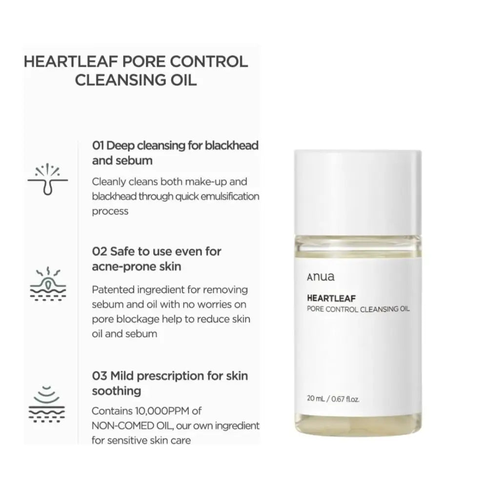 ANUA - Heartleaf Pore Control Cleansing Oil MINI - 20ml