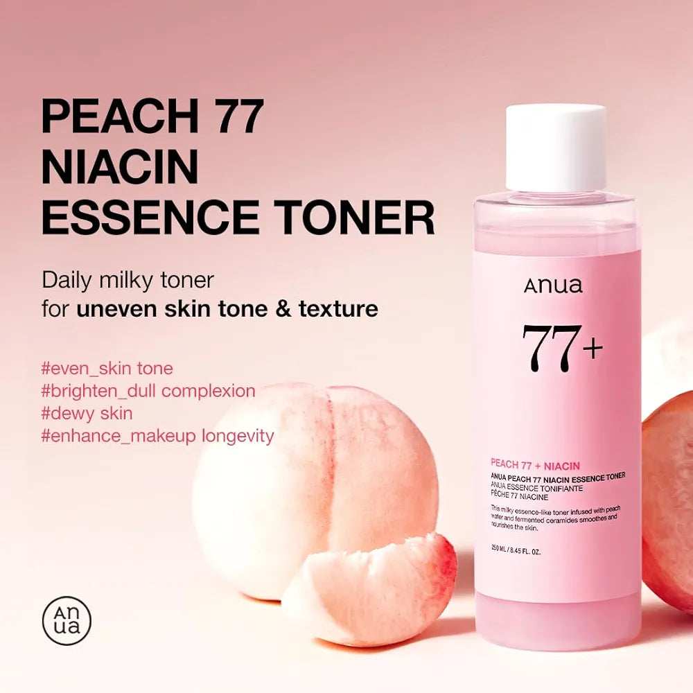 ANUA - Peach 77% Niacine Essence Toner - 250ml