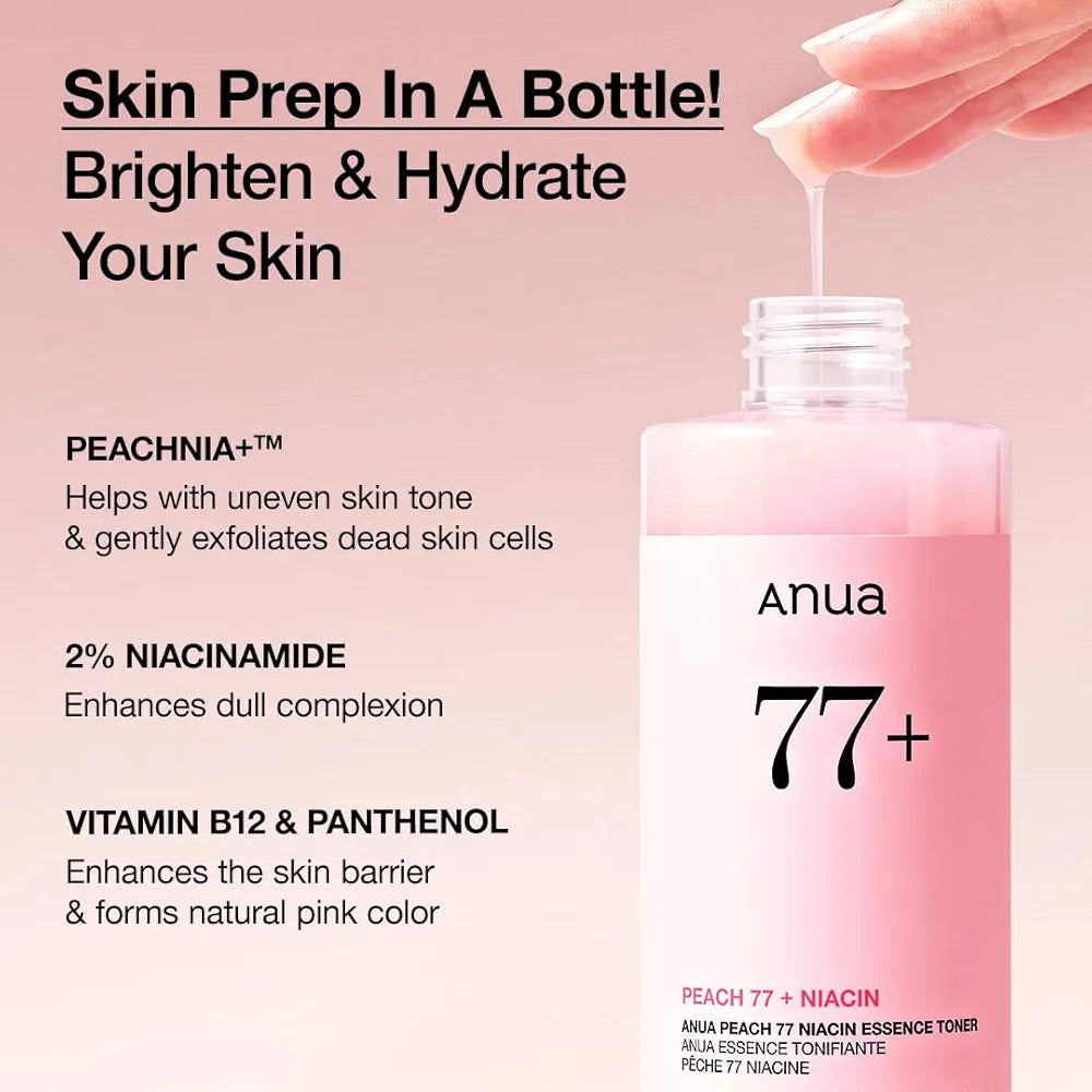 ANUA - Peach 77% Niacine Essence Toner - 250ml