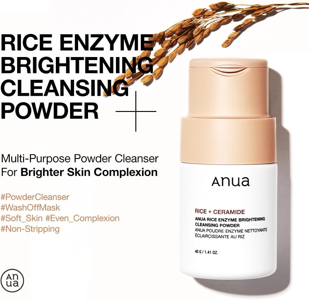 ANUA - Rice + Ceramide Rice Enzyme Brightening Cleansing Powder - 40g