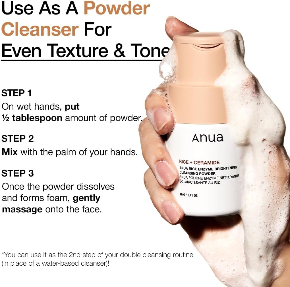 ANUA - Rice + Ceramide Rice Enzyme Brightening Cleansing Powder - 40g