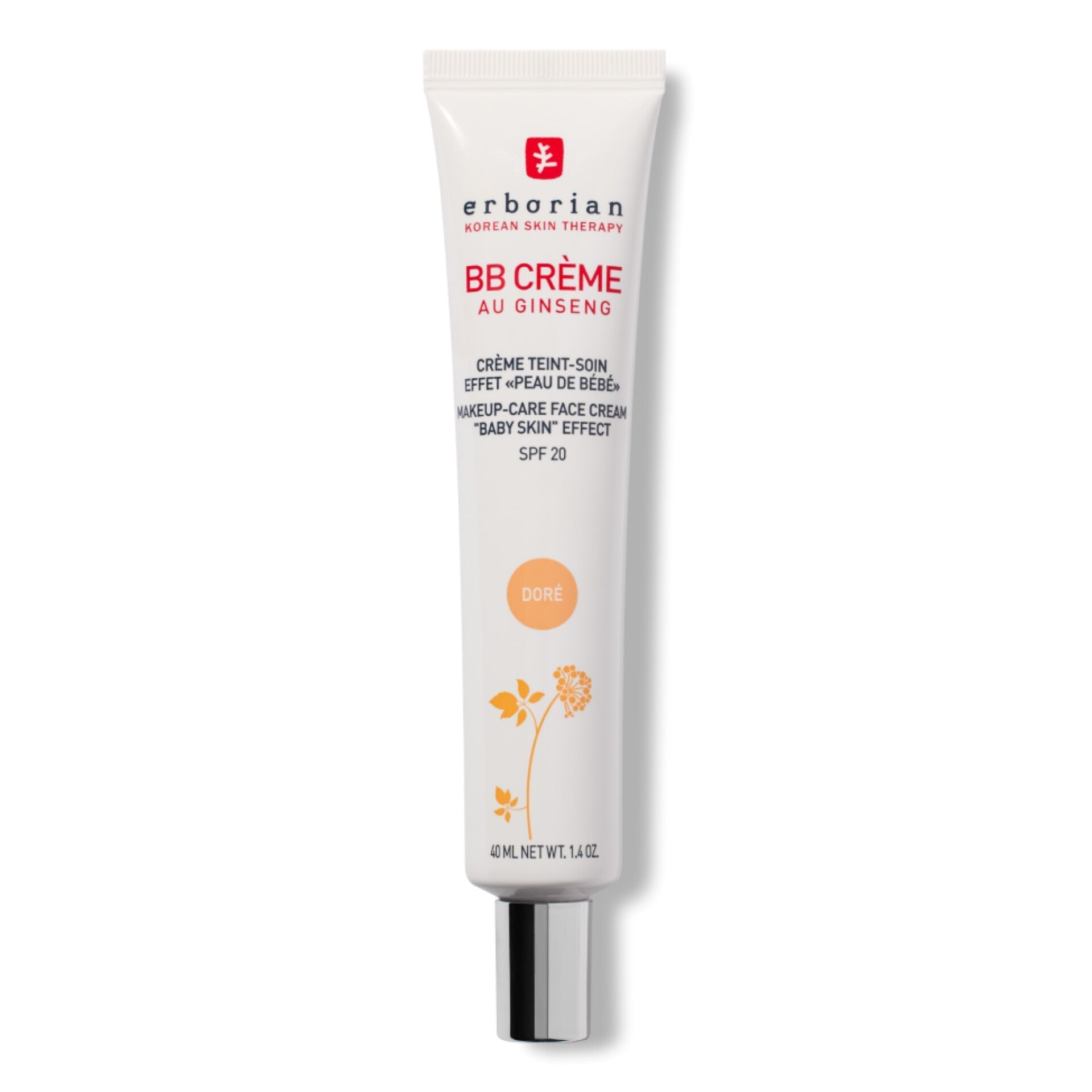 ERBORIAN - BB Crème Au Ginseng Crème Teintée Soin - réf Doré 40ml