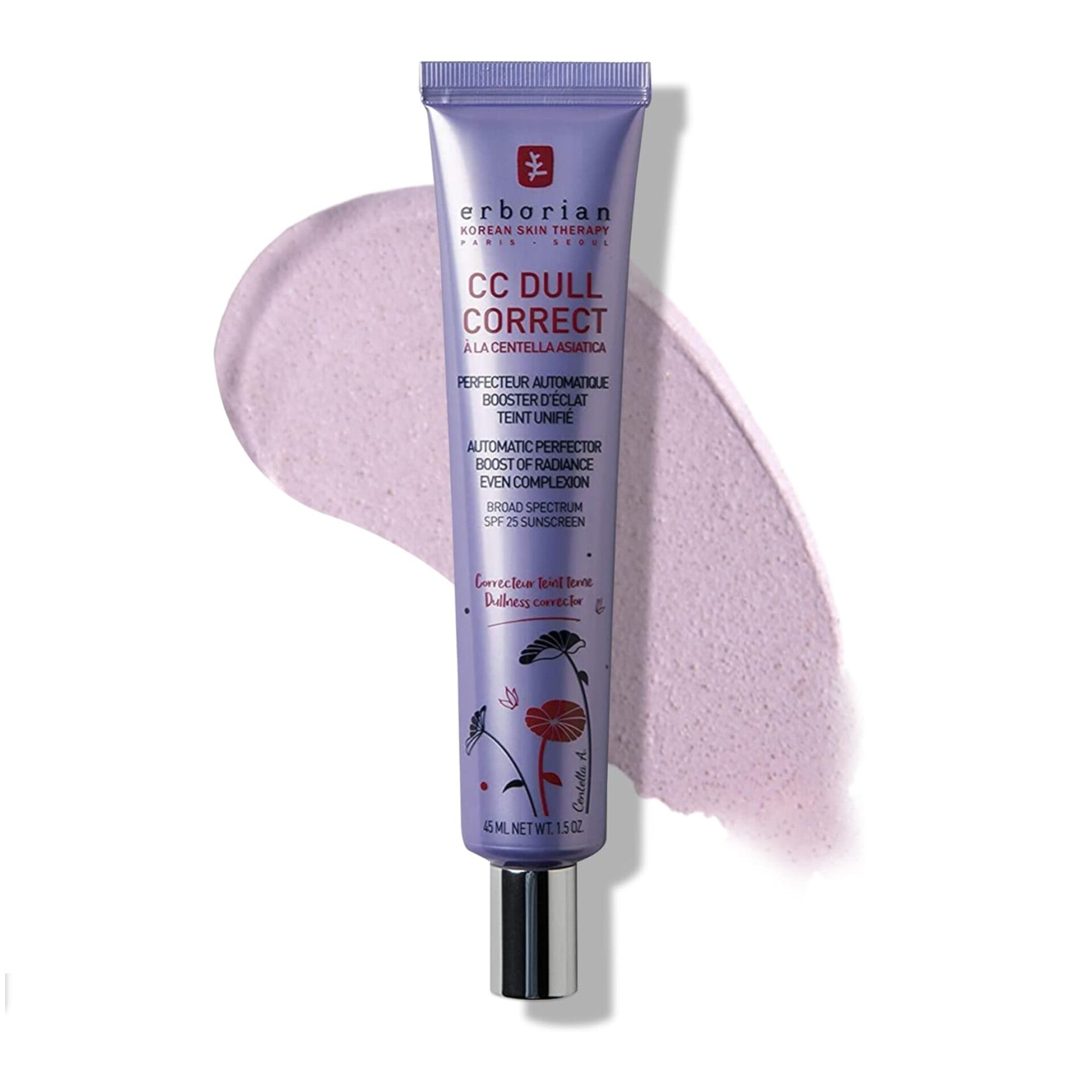 ERBORIAN - CC Dull Correct à la centella Asiatica SPF25 - 45ml