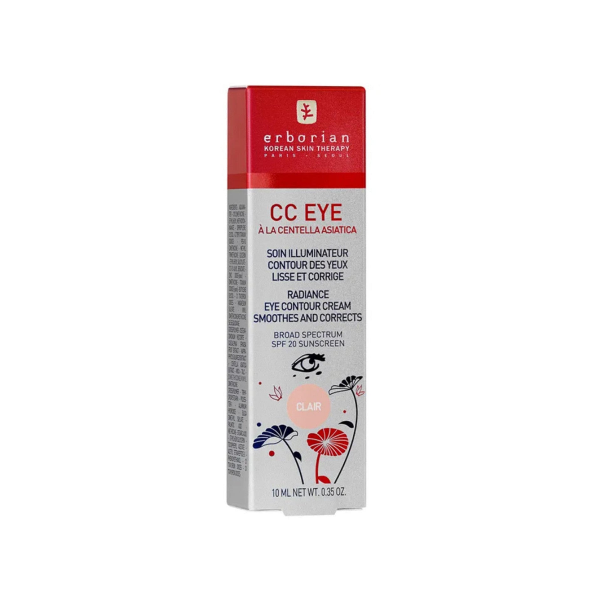 ERBORIAN - CC Eye à la Centella Asiatica - Soin illuminateur contour des yeux - Doré 10ml