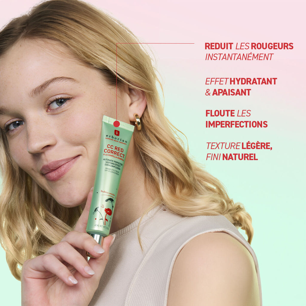 ERBORIAN - CC Red Correct crème anti-rougeurs SPF25 - 45ml