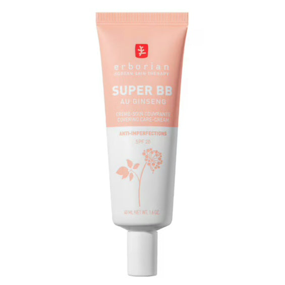 ERBORIAN - Super BB - BB crème couvrante au Ginseng anti-imperfections SPF20 - réf Clair - 40ml
