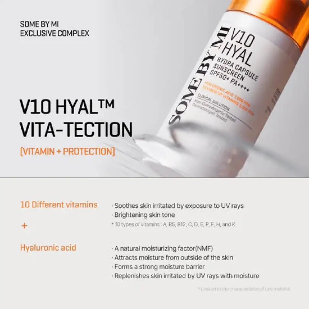 SOME BY MI - V10 Hyal Hydra Capsule Sunscreen - 40ml