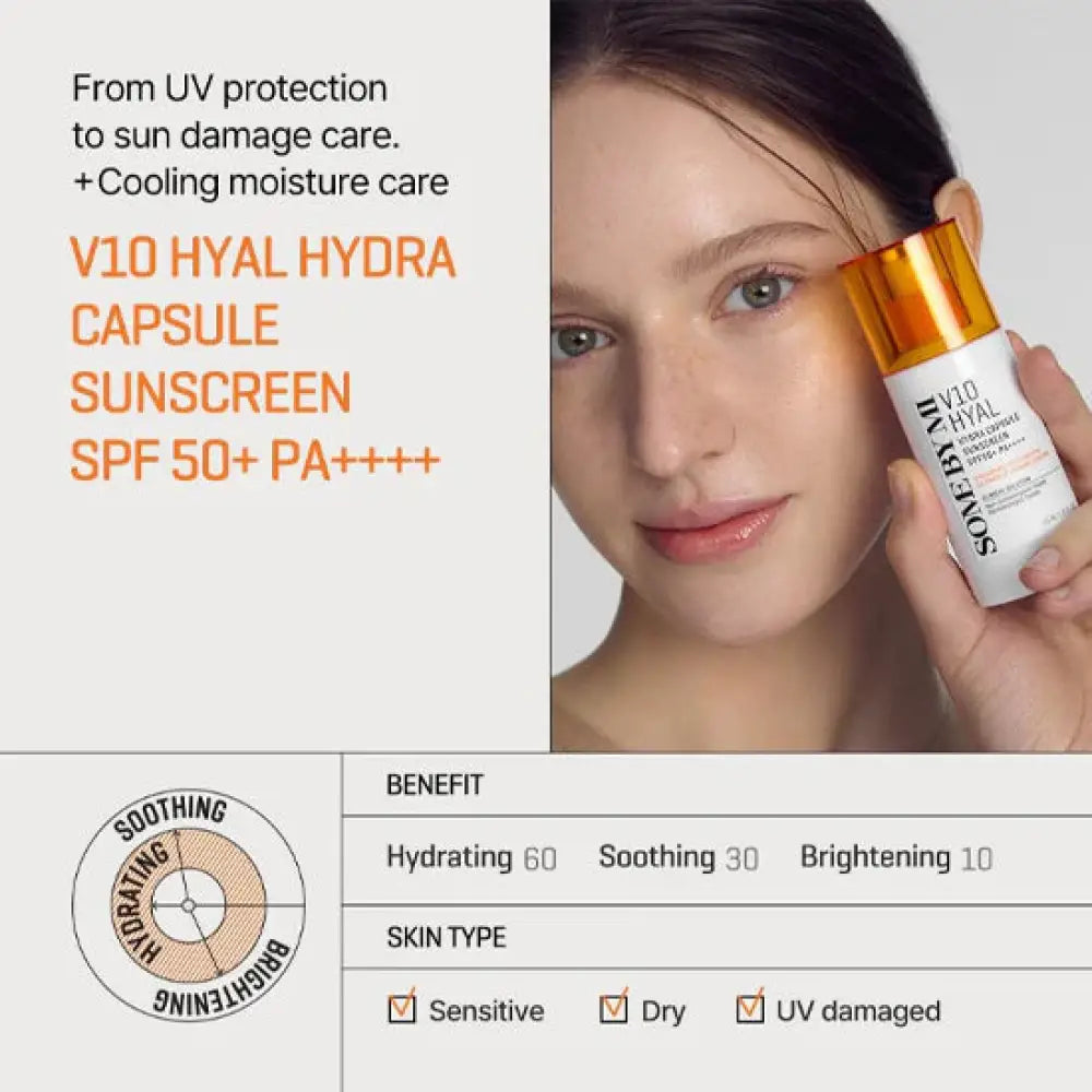 SOME BY MI - V10 Hyal Hydra Capsule Sunscreen - 40ml