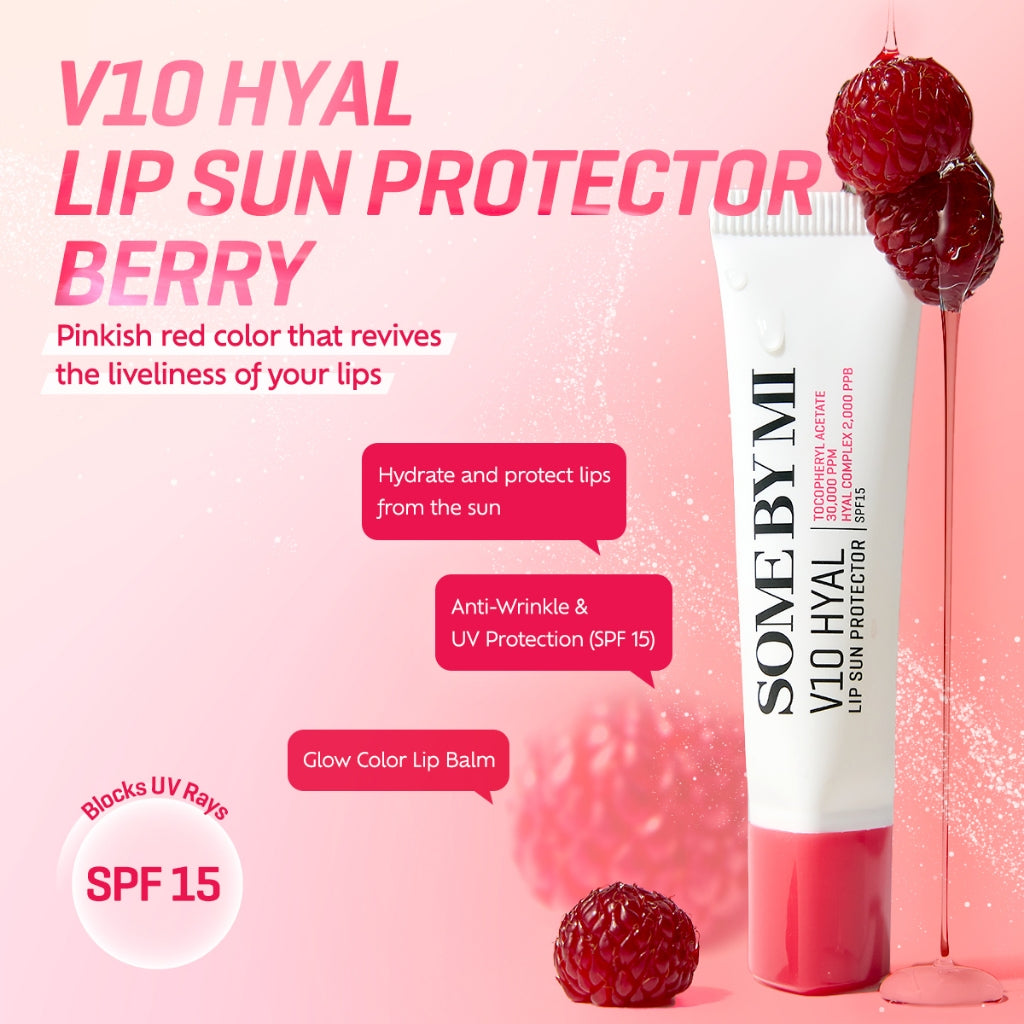 SOME BY MI - V10 Hyal Lip Sun Protector SPF15 - réf Berry 7ml