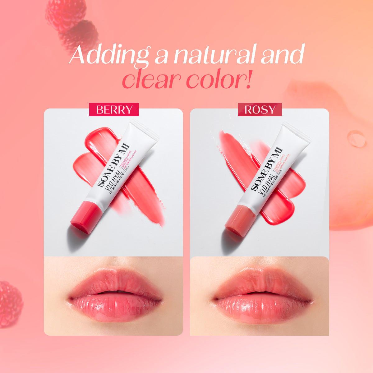 SOME BY MI - V10 Hyal Lip Sun Protector SPF15 - réf Berry 7ml