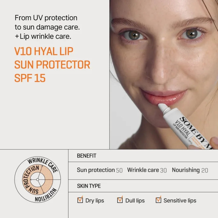 SOME BY MI - V10 Hyal Lip Sun Protector SPF15 - réf Clear 7ml