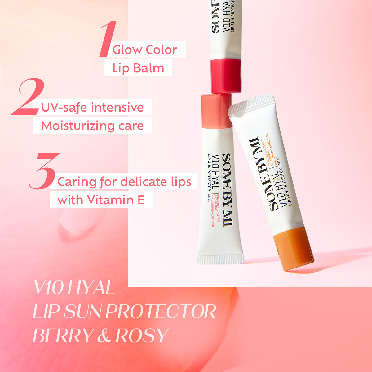 SOME BY MI - V10 Hyal Lip Sun Protector SPF15 - réf Clear 7ml