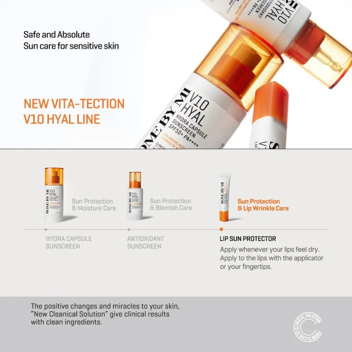 SOME BY MI - V10 Hyal Lip Sun Protector SPF15 - réf Clear 7ml