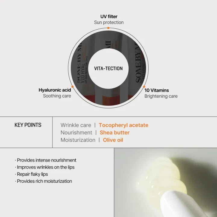 SOME BY MI - V10 Hyal Lip Sun Protector SPF15 - réf Clear 7ml