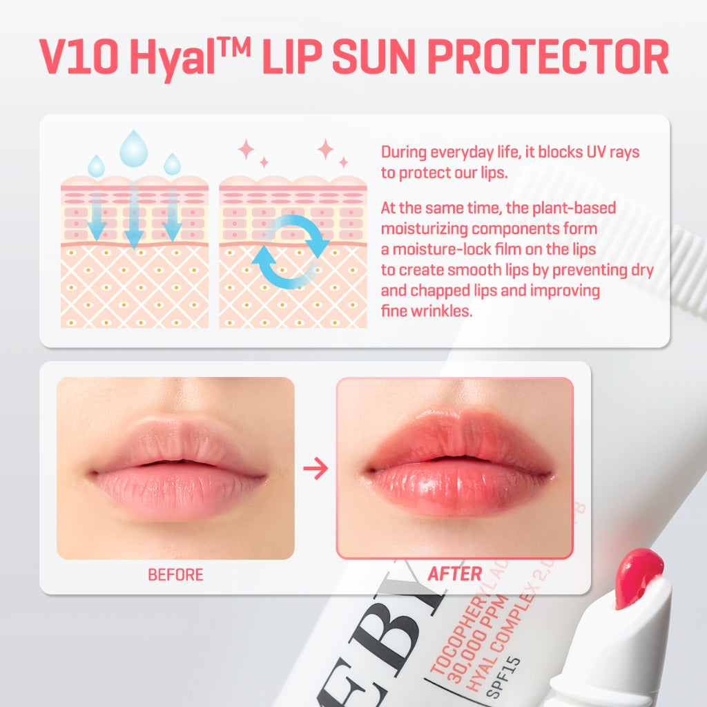 SOME BY MI - V10 Hyal Lip Sun Protector SPF15 - réf Rosy 7ml
